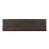 Four Hands Abaso Accent Bench Ebony Rustic Wormwood Oak Top View