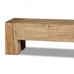 Abaso Accent Bench Rustic Wormwood Oak Chunky Legs 239396-001