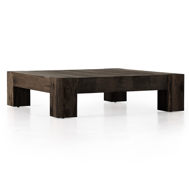 Abaso Coffee Table Ebony Rustic Wormwood Oak Angled View 232775-002
