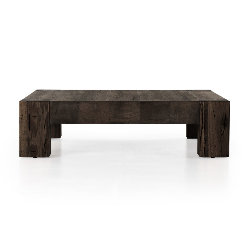 Abaso Coffee Table Ebony Rustic Wormwood Oak Side View 232775-002
