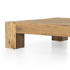 Abaso Oak Coffee Table Rustic Wormwood Oak Chunky Legs 232775-001