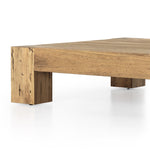 Abaso Oak Coffee Table Rustic Wormwood Oak Chunky Legs 232775-001