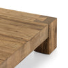 Four Hands Abaso Oak Coffee Table Rustic Wormwood Oak Dovetail Corners