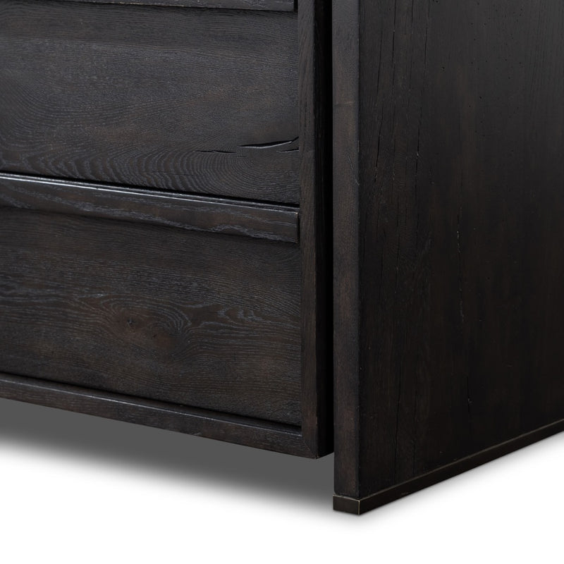 Four Hands Alora Dresser Dark Espresso Reclaimed French Oak Wood Base