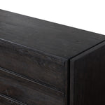 Alora Dresser Dark Espresso Reclaimed French Oak Top Edge Detail Four Hands