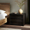 Alora Nightstand Dark Espresso Reclaimed French Oak Staged View 242180-001