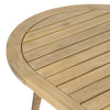 Four Hands Amaya Outdoor Oval Coffee Table Acacia Wood Slats