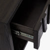 Anila Oak Nightstand Black Open Drawers CH-1002633-VN22-FN-BD-NS-BK