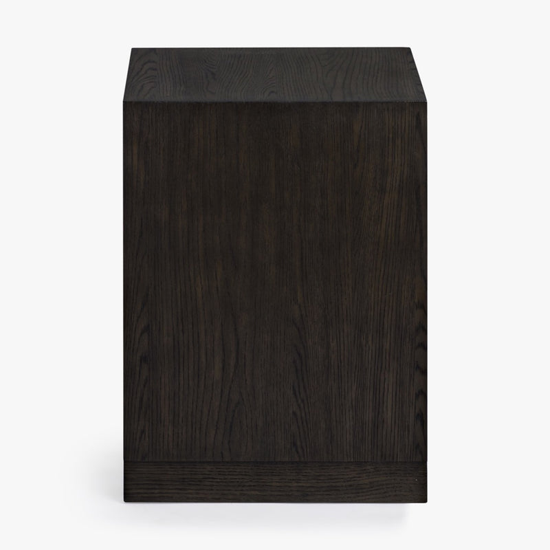 Co.House Designs Anila Oak Nightstand Black Side View