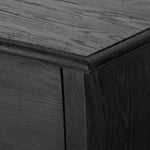 Four Hands Antoinette Chest Distressed Black Oak Corner Detail