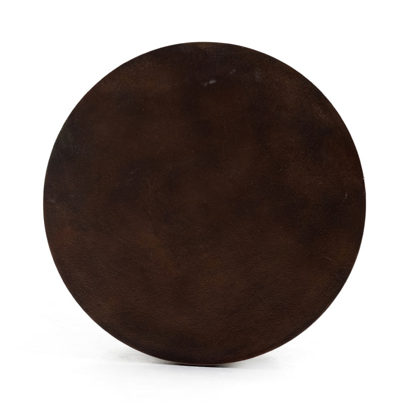 Antonella End Table Antique Rust Top View 225119-002