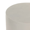 Four Hands Antonella End Table Textured Matte White Aluminum Edge