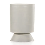 Antonella End Table Textured Matte White Aluminum Base 225119-003