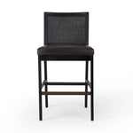 Antonia Cane Armless Bar Stool Sonoma Black Front Facing View 229202-013