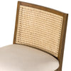 Four Hands Antonia Cane Armless Counter Stool Solid Parawood Cane Backrest Detail