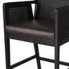 Antonia Cane Counter Stool Sonoma Black Top Grain Leather Seating 109035-021
