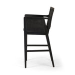 Four Hands Antonia Cane Counter Stool Sonoma Black Side View