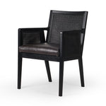 Antonia Cane Dining Armchair Sonoma Black Angled View 101019-012