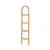 Arched Ladder Natural Brown Teak Angled View 226723-003