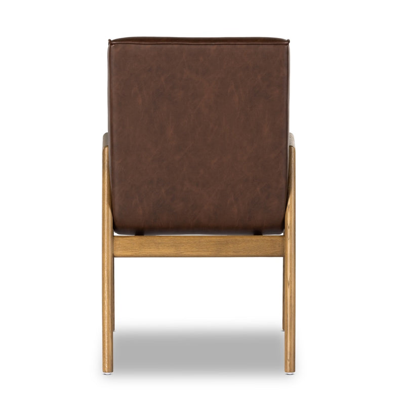 Aresa Dining Chair Sierra Chestnut Back View Four Hands