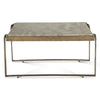 Home Trends & Design Argos Coffee Table Antique Brass Side View