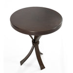 Arrow Copper Side Table - Dark Brown Copper Patina - Detail View