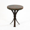 Arrow Copper Side Table - Verde Medley Patina - Side View