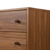 Arturo 6 Drawer Dresser Natural Walnut Veneer Angled Top Right Corner 234477-001