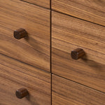 Four Hands Arturo 6 Drawer Dresser Natural Walnut Veneer Handles