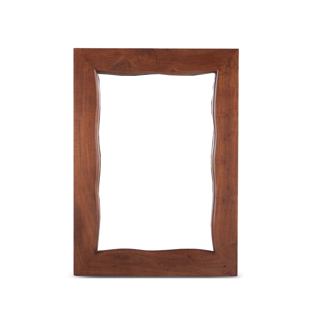 Home Trends & Design Aspen Mirror Walnut Front Facing View FAS-MR43WN