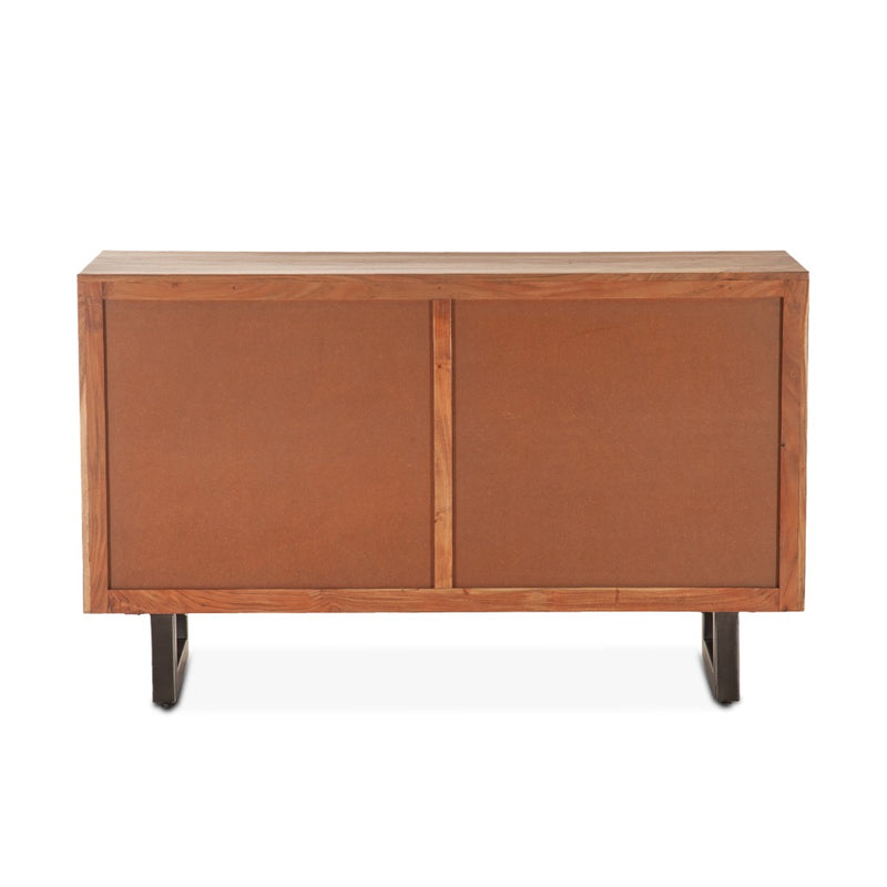 Home Trends & Design Aspen 6 Drawer Dresser Smoked Acacia Back View