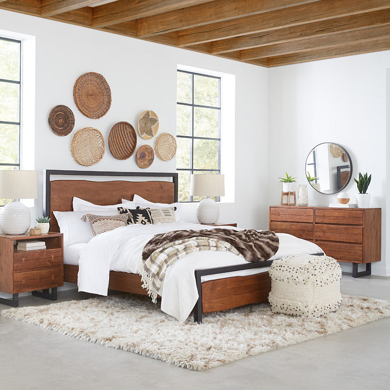 Aspen Live Edge 6 Drawer Dresser Staged View Home Trends & Design