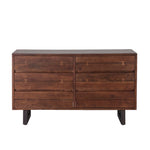 Aspen Live Edge 6 Drawer Dresser Front Facing View Home Trends & Design