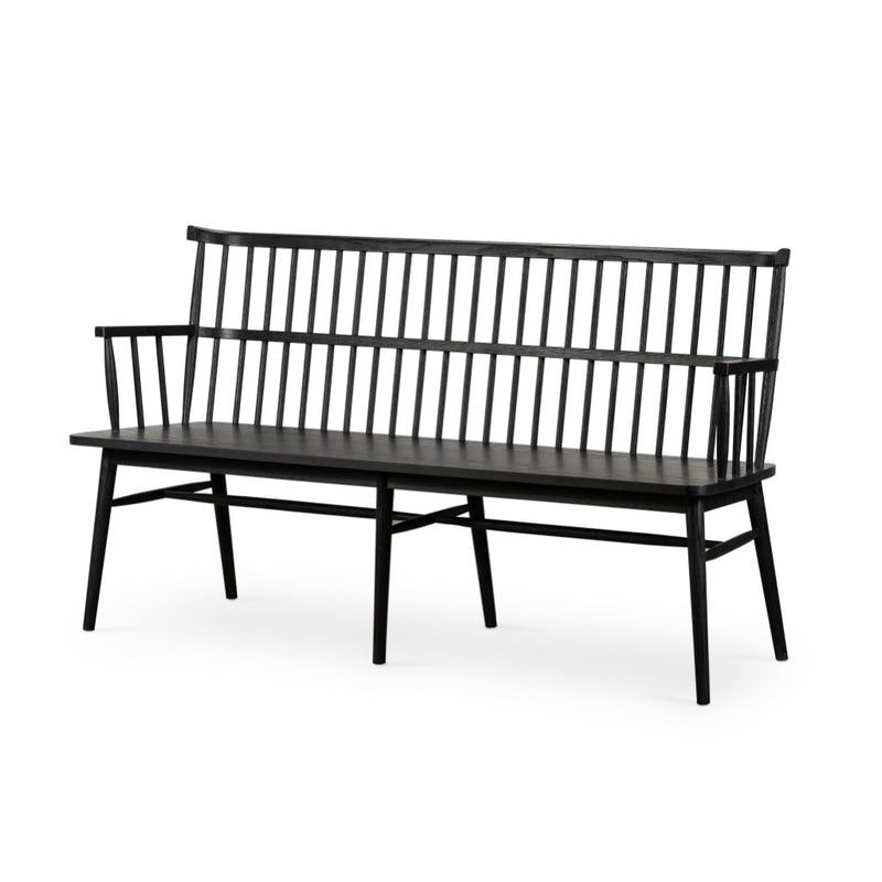 Aspen Large Bench Black Four Hands 104499-003