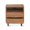 Aspen Live Edge Nightstand Front Facing View FAS-NC24SA-2D