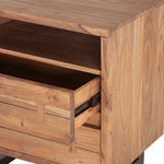 Aspen Live Edge Nightstand Open Drawer FAS-NC24SA-2D