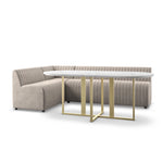 Augustine Dining Banquette, L-Shape - Orly Natural