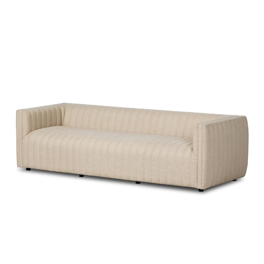 Augustine Outdoor Sofa Casa Cream Angled View Four Hands