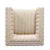 Augustine Outdoor Swivel Chair Casa Cream Top View