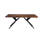 Home Trends & Design Austin Loft 72" Dining Table Natural Sheesham Front Facing View