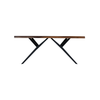 Home Trends & Design Austin Loft 72" Dining Table Natural Sheesham Side View