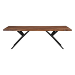 Austin Loft 94" Dining Table Natural Sheesham Side View FAL-DT94NS