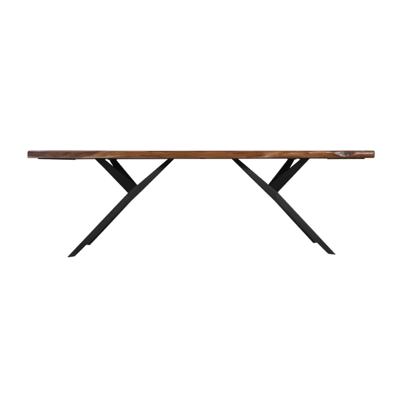 Home Trends & Design Austin Loft 94" Dining Table Natural Sheesham Front Facing View