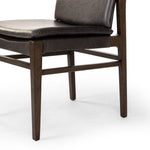 Aya Dining Chair Sonoma Black Oak Rear Legs Four Hands