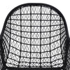 Bandera Outdoor Woven Dining Chair Smoke Black Back Seat 106894-006