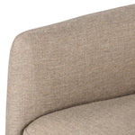 Banks Slipcover Swivel Chair Alcala Taupe Armrest