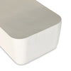 Basil Outdoor Rectangular Coffee Table Matte White