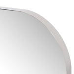 Bellvue Square Mirror Shiny Steel Top Right Corner Detail Four Hands