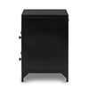 Belmont 2 Drawer Nightstand Black Side View 104440-003