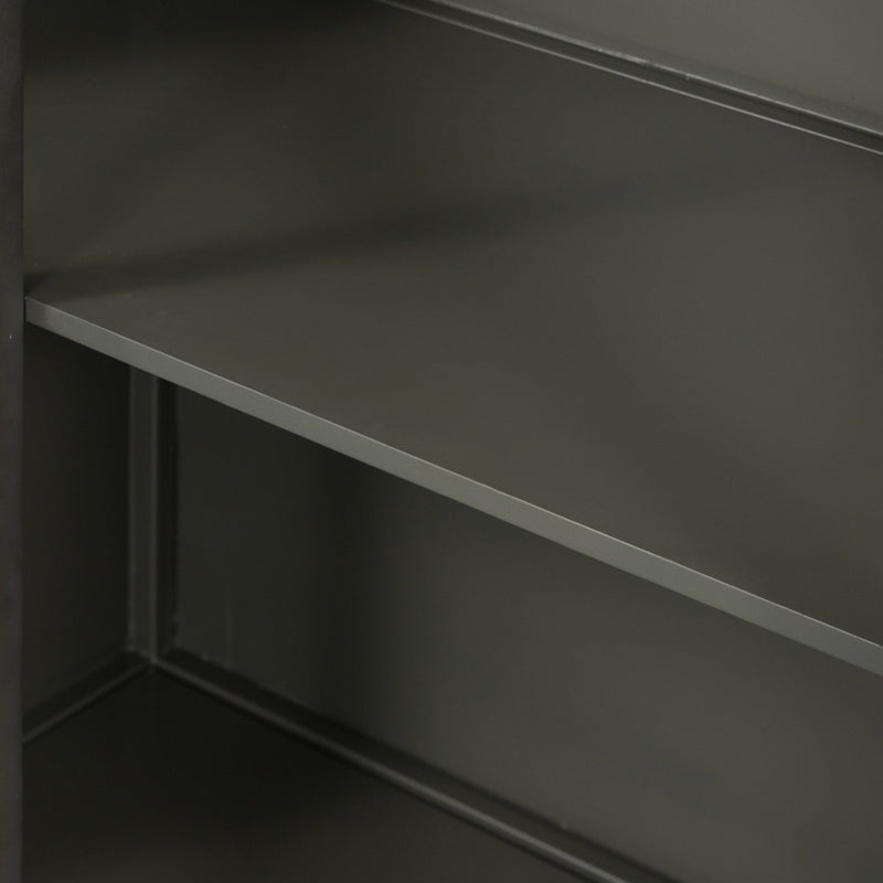 Belmont Cabinet Gunmetal Shelf Detail Four Hands